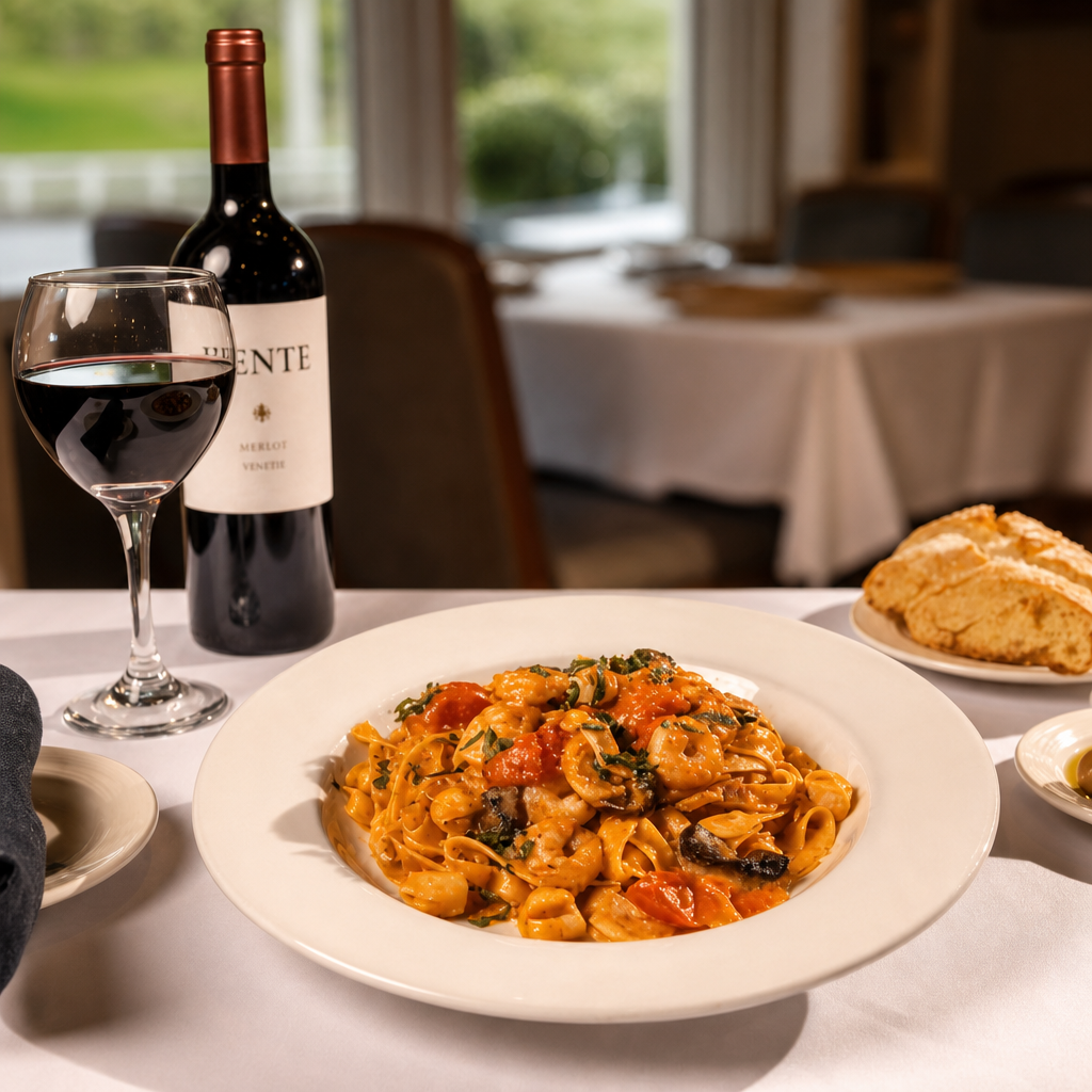 Fettuccine viareggina.