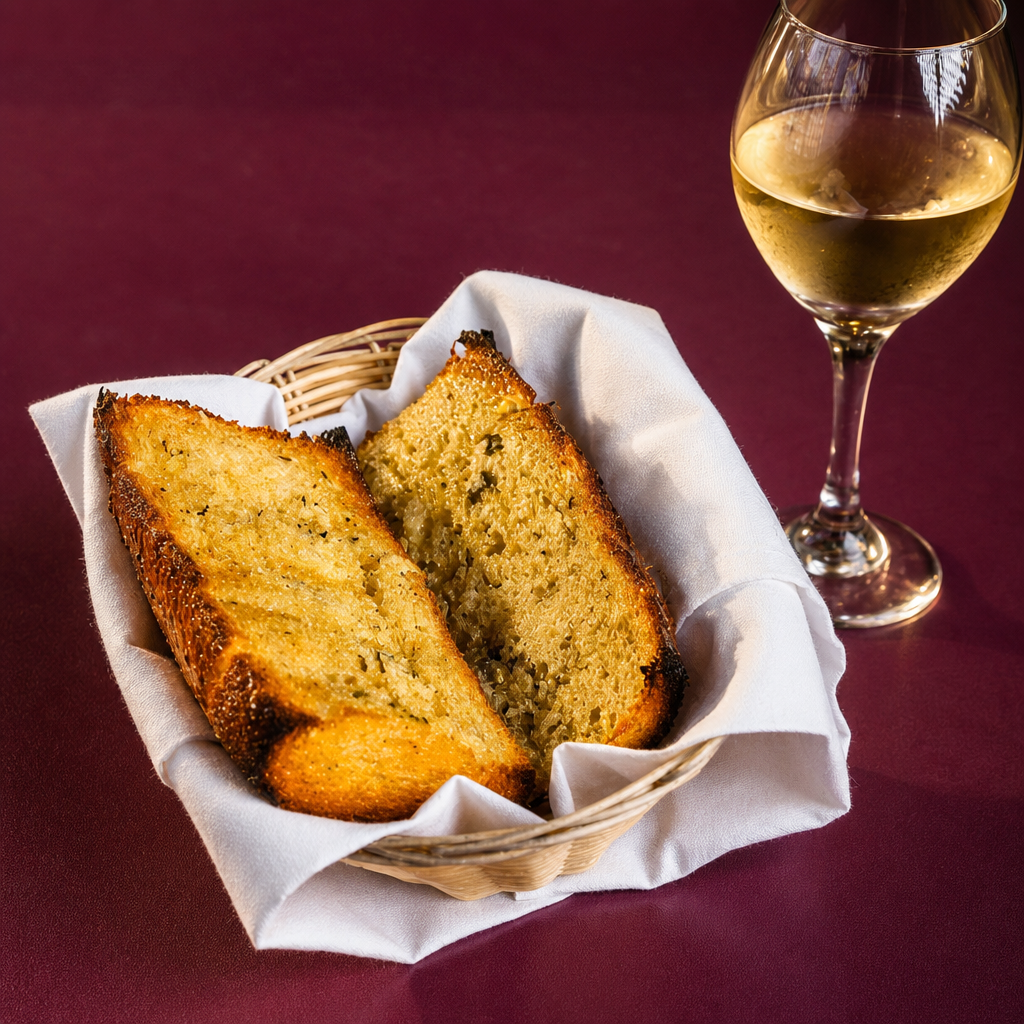 Garlic bread.