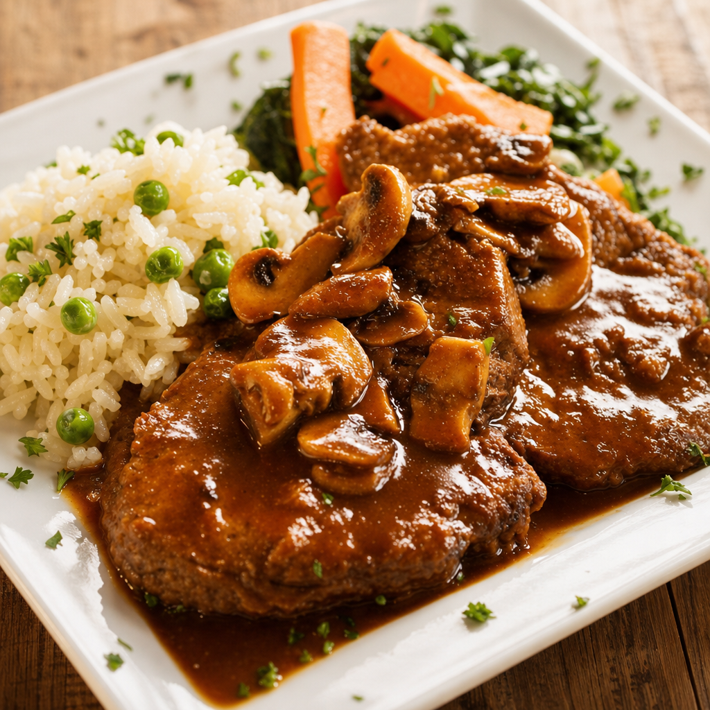 Pollo Scaloppine Ai Funghi.
