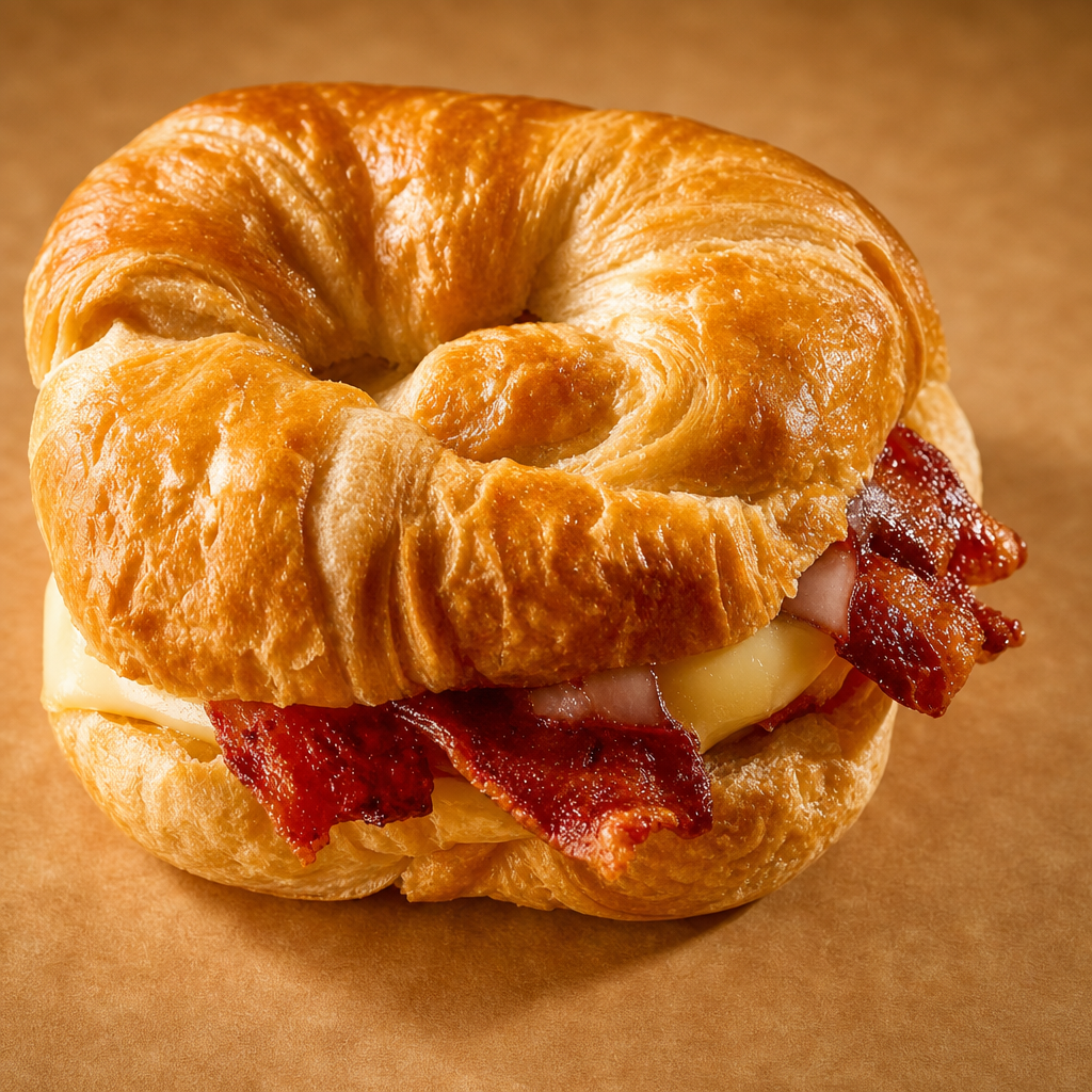 Bacon, Egg Patty & Cheese Sandwich.