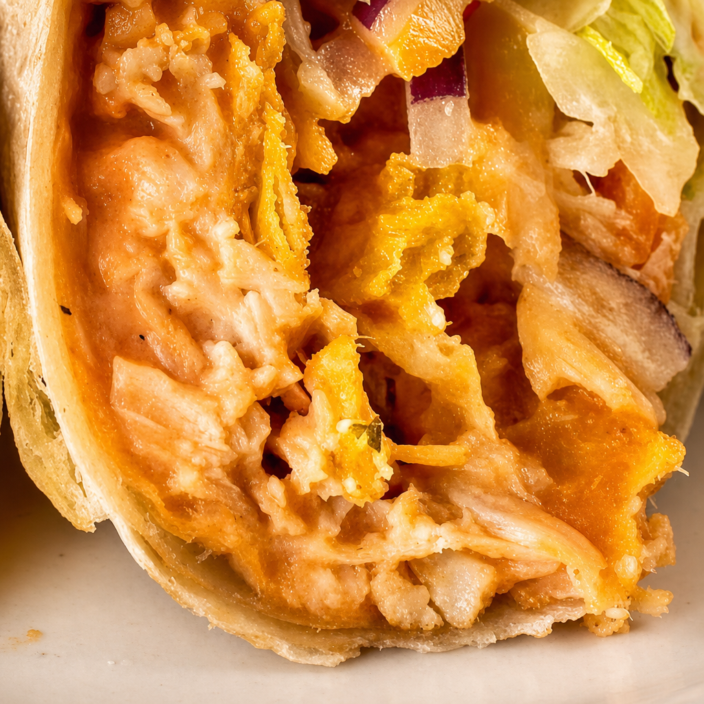 Buffalo Chicken Salad Wrap.