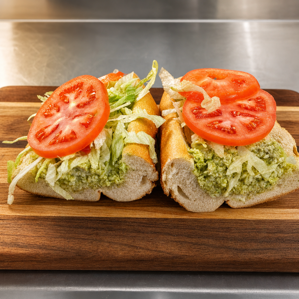 Pesto Chicken Salad Hoagie Large.