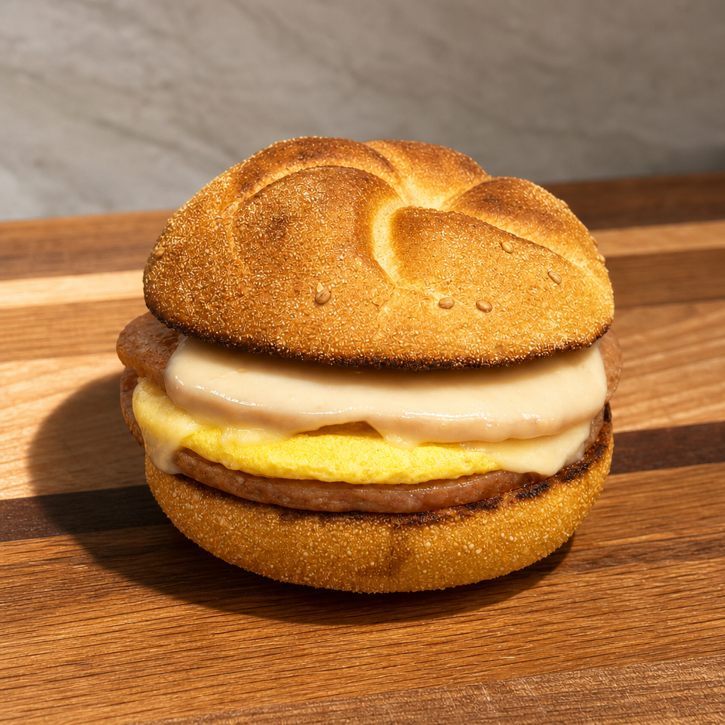 Pork Roll, Egg Patty & Cheese Sandwich
