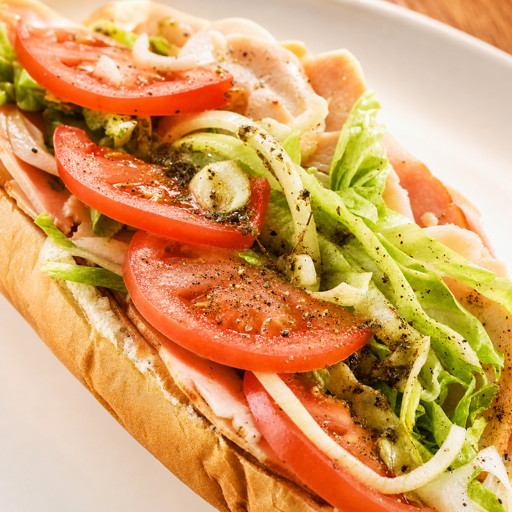 Honey Chicken Hoagie Large.