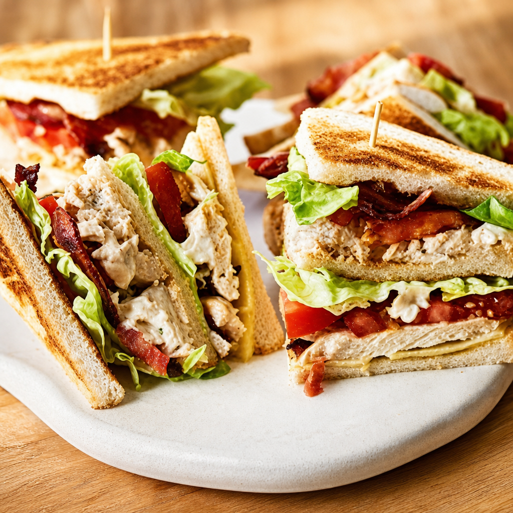 Pesto Chicken Salad Club.