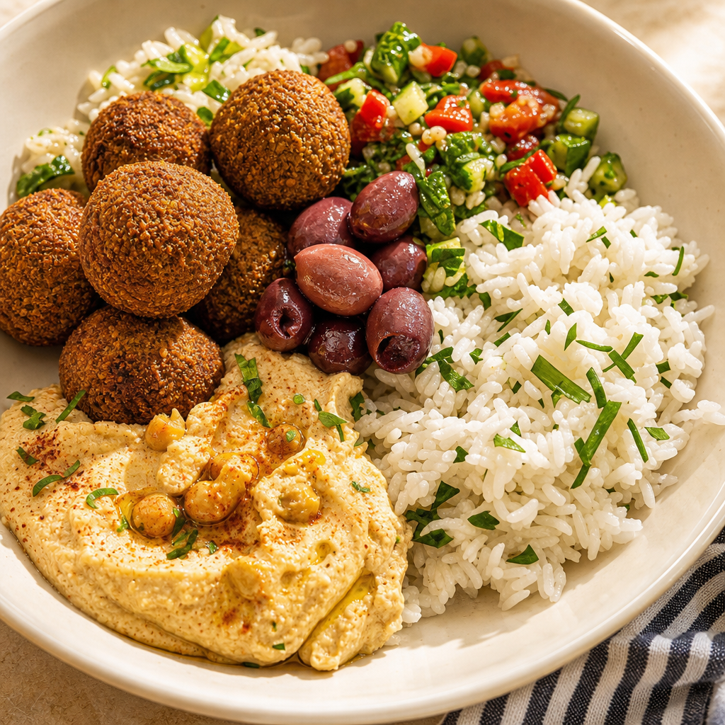 Falafel Platter Kebab.