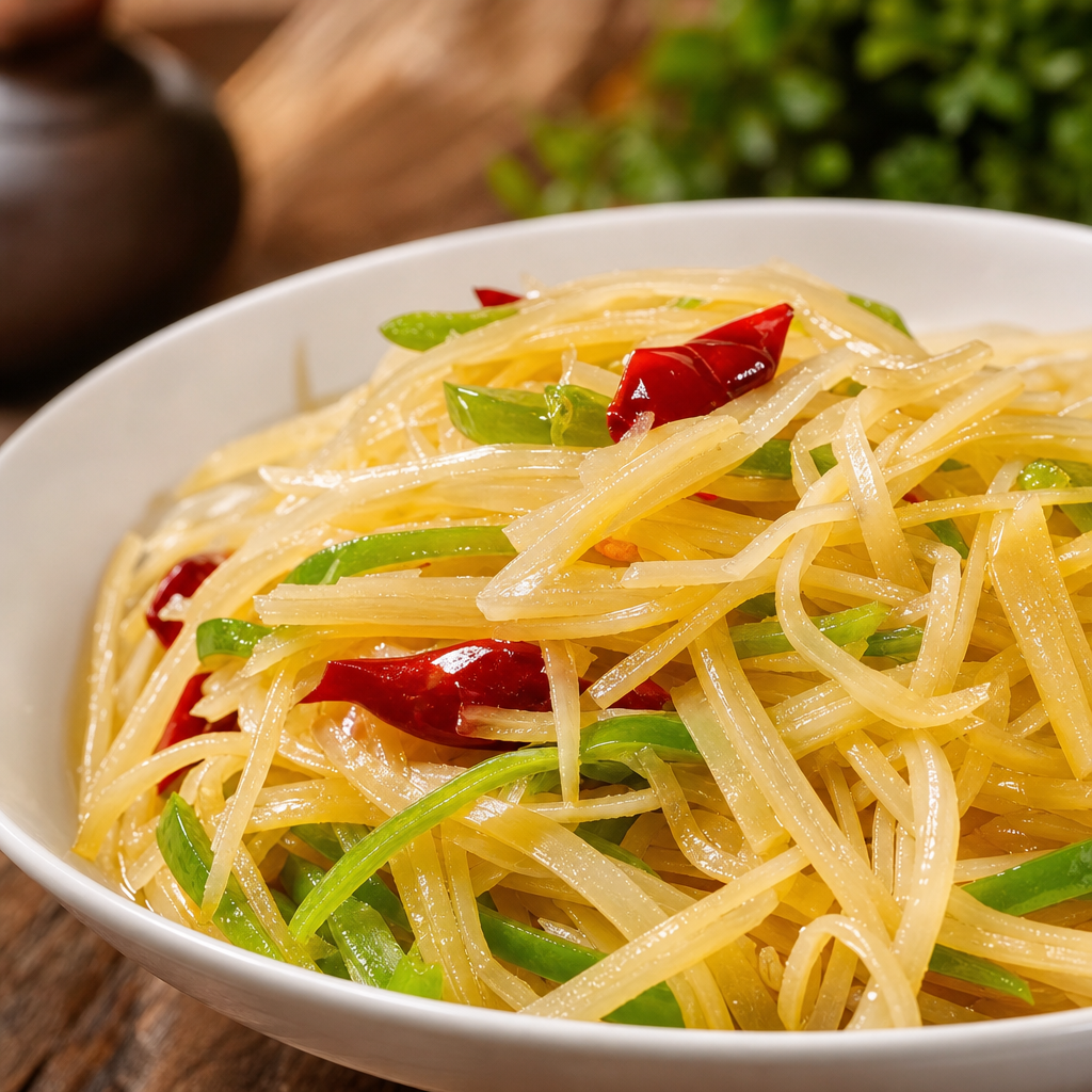 Sour & Spicy Shredded Potato.