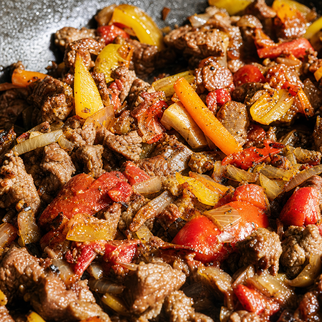 Sauteed Lamb Kebab.