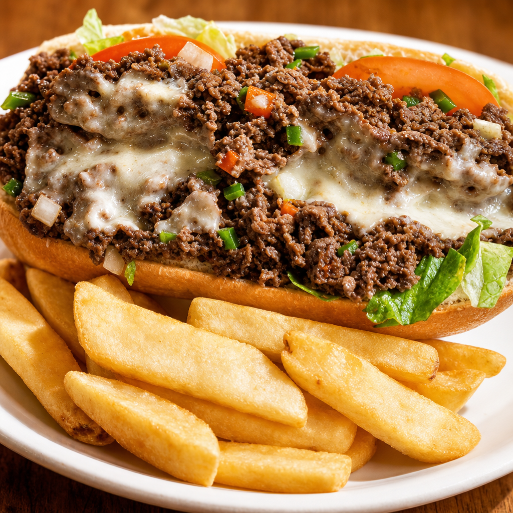 Steak & Cheese Sandwich.