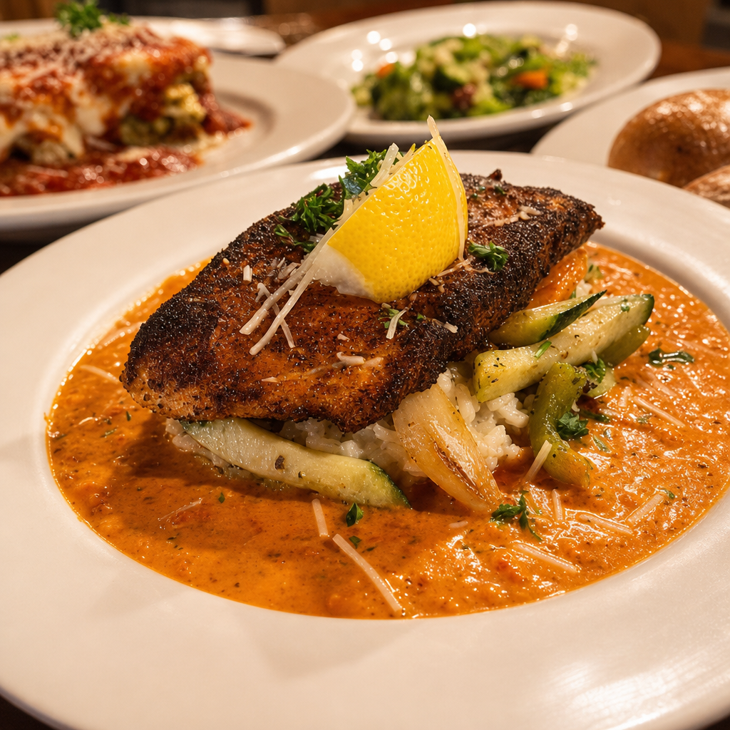 Blackened Halibut.