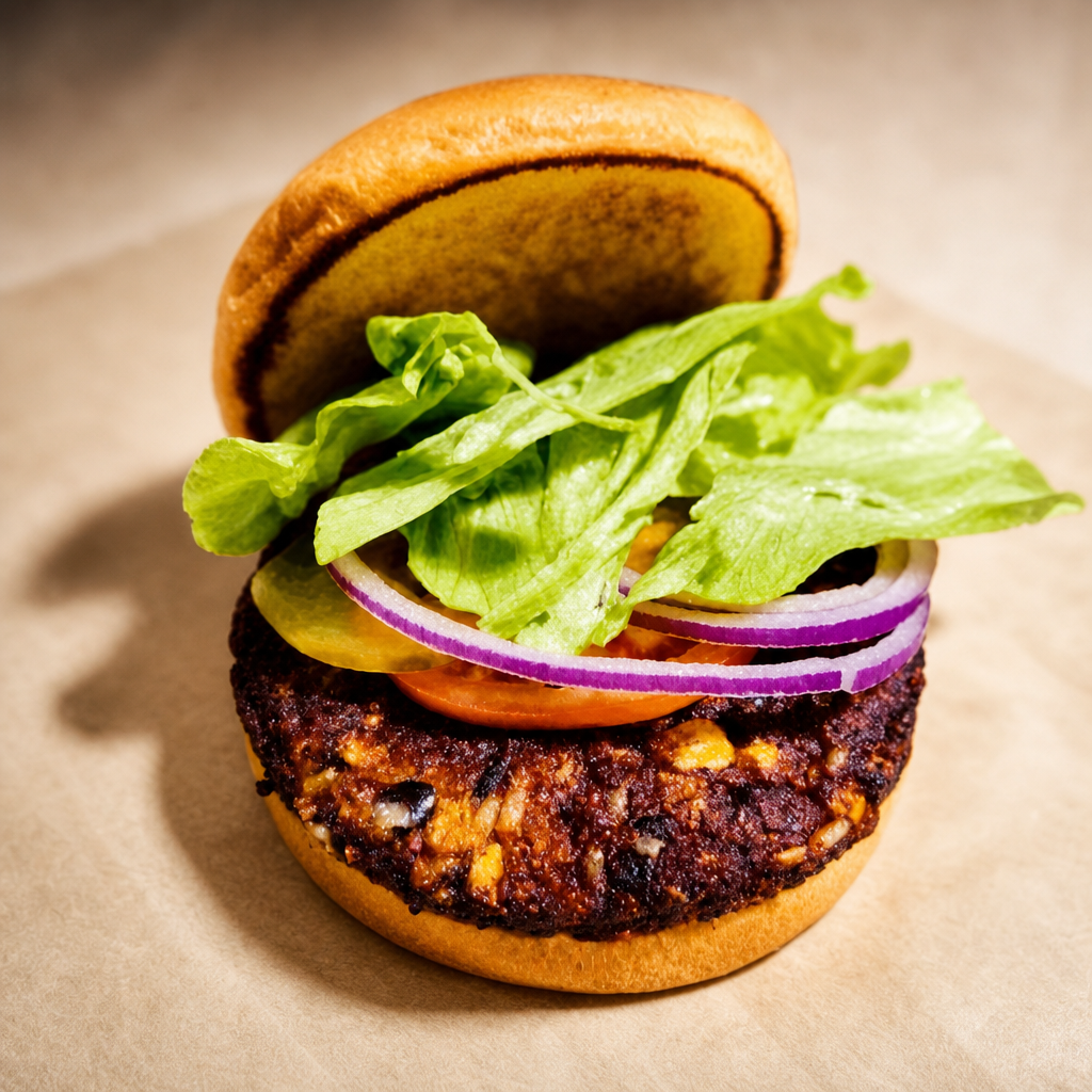 Black Bean Chipotle Burger.