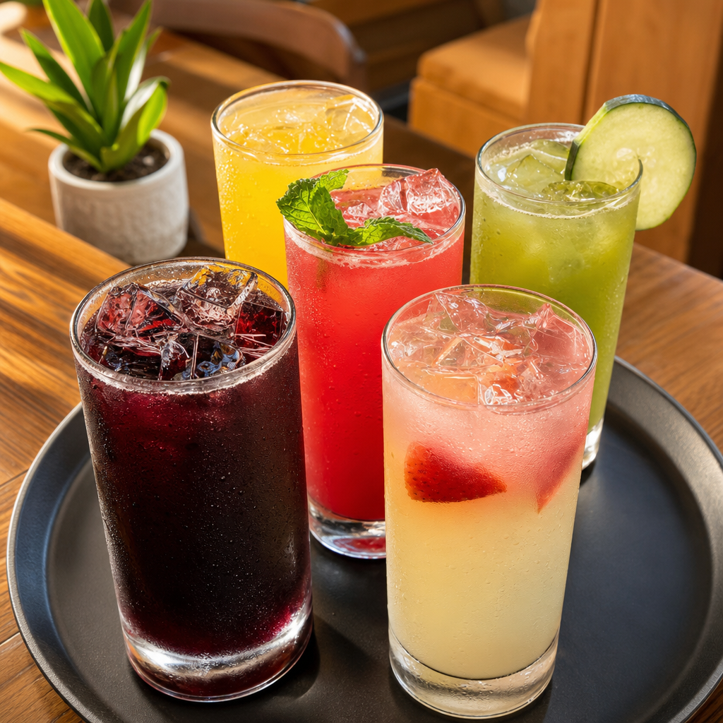 5 Raw Juices.
