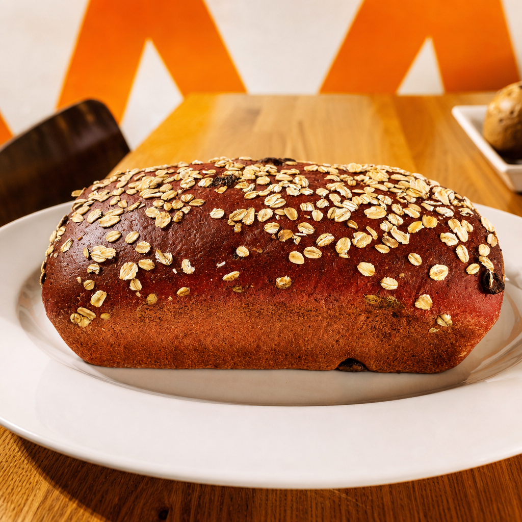 Hibiscus/Beet/Cranberry Loaf Bread.