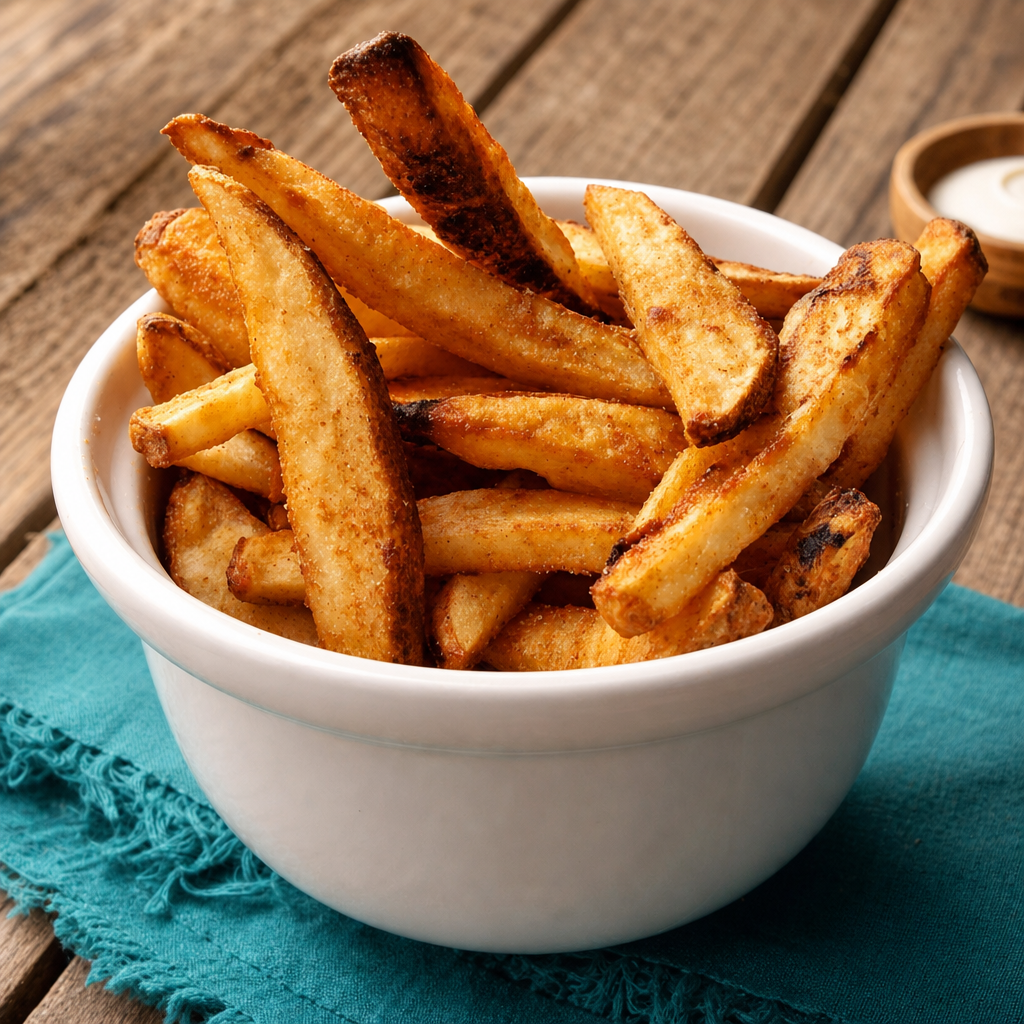 Baked "Fries" White Potatoes.