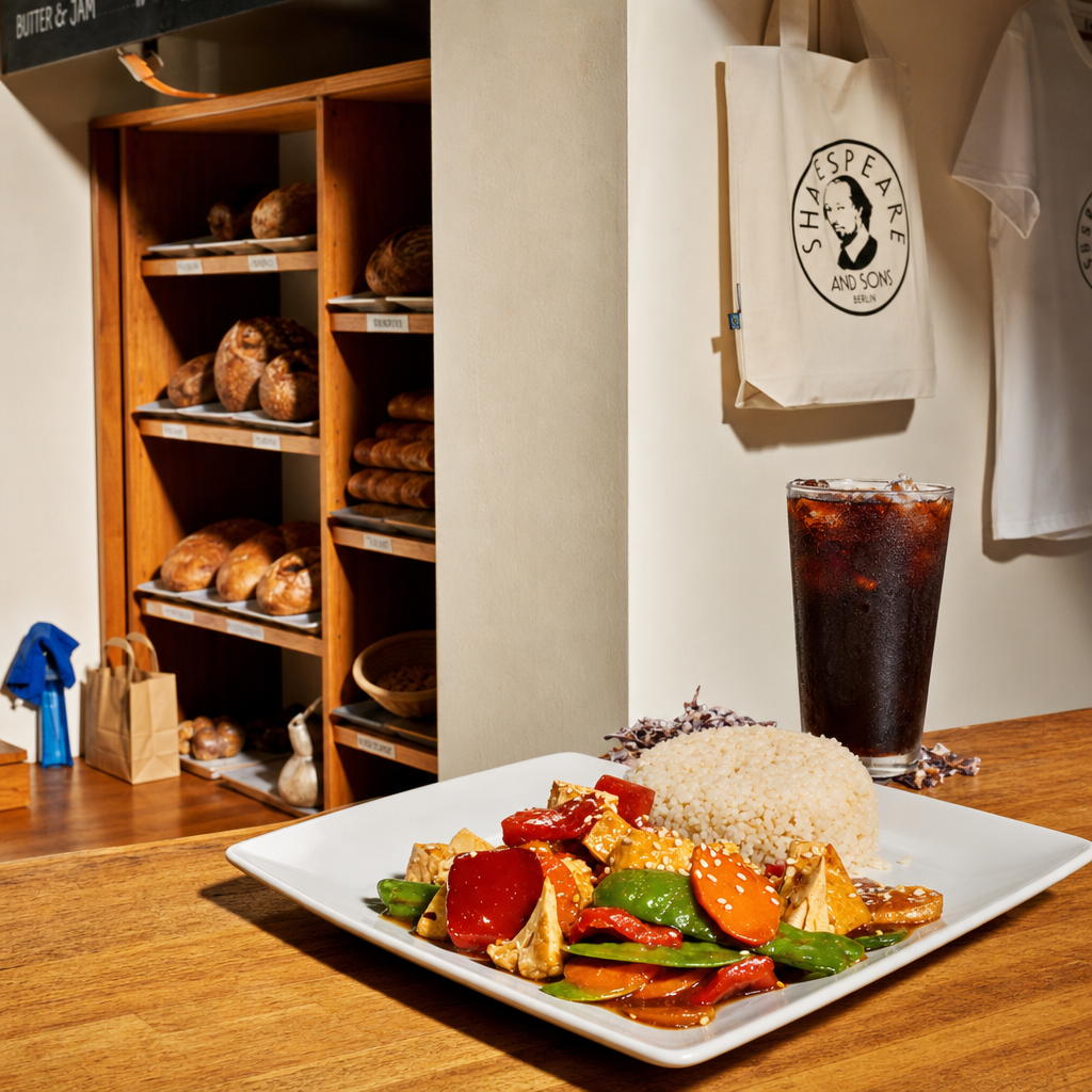 Thursday - Sweet & Sour Tofu + Drink.