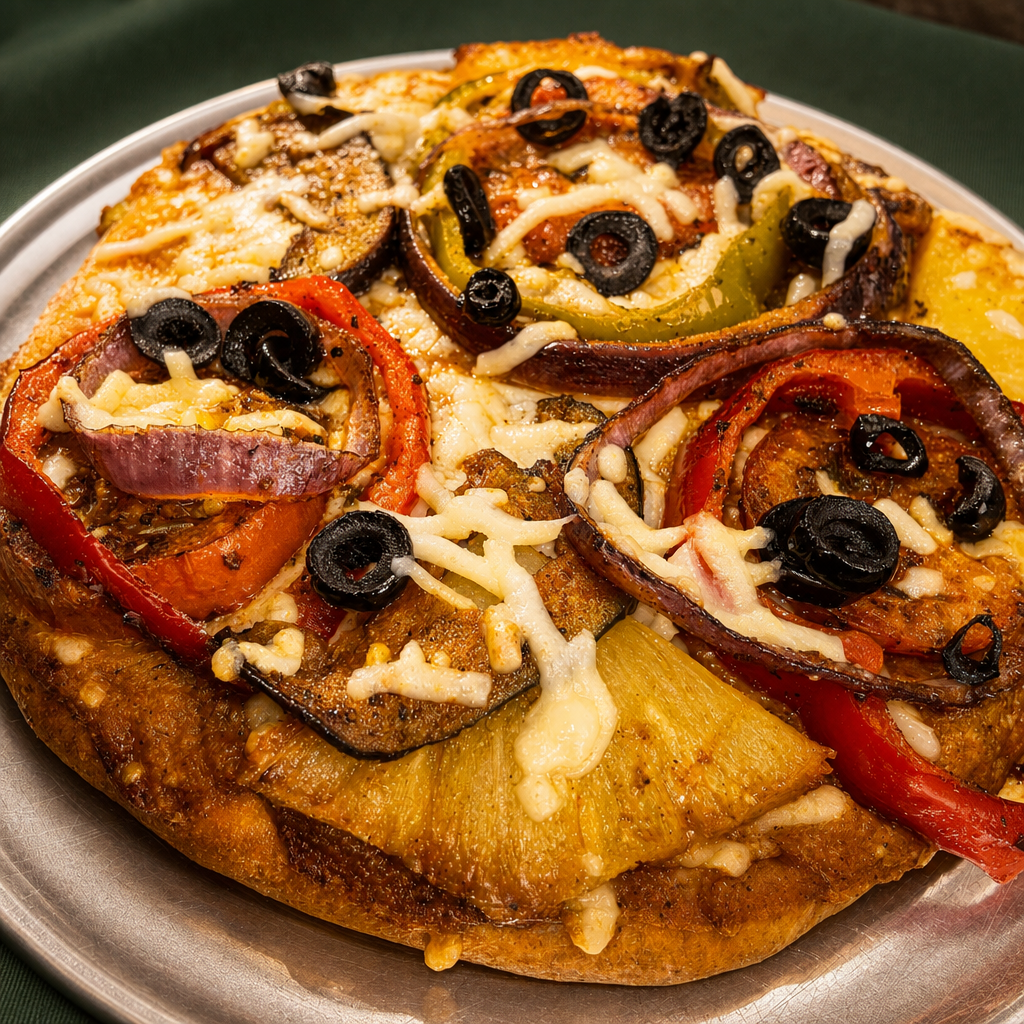 Vegan Vegetable Pizza.