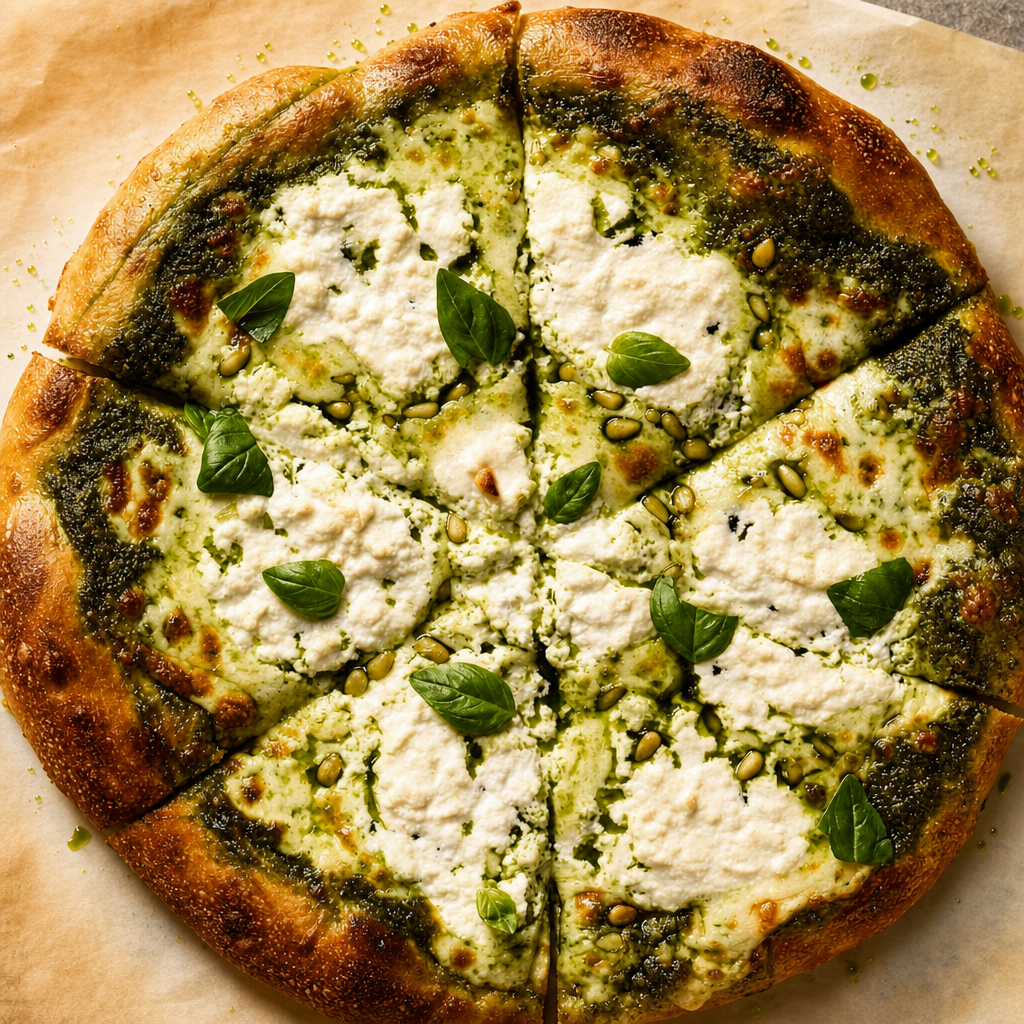 Gluten Free Basil Pesto Pizza (8").
