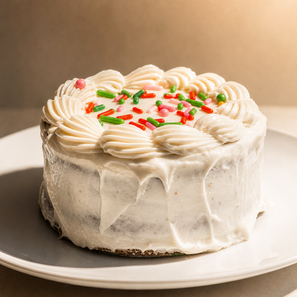 Vanilla Cake Slice.