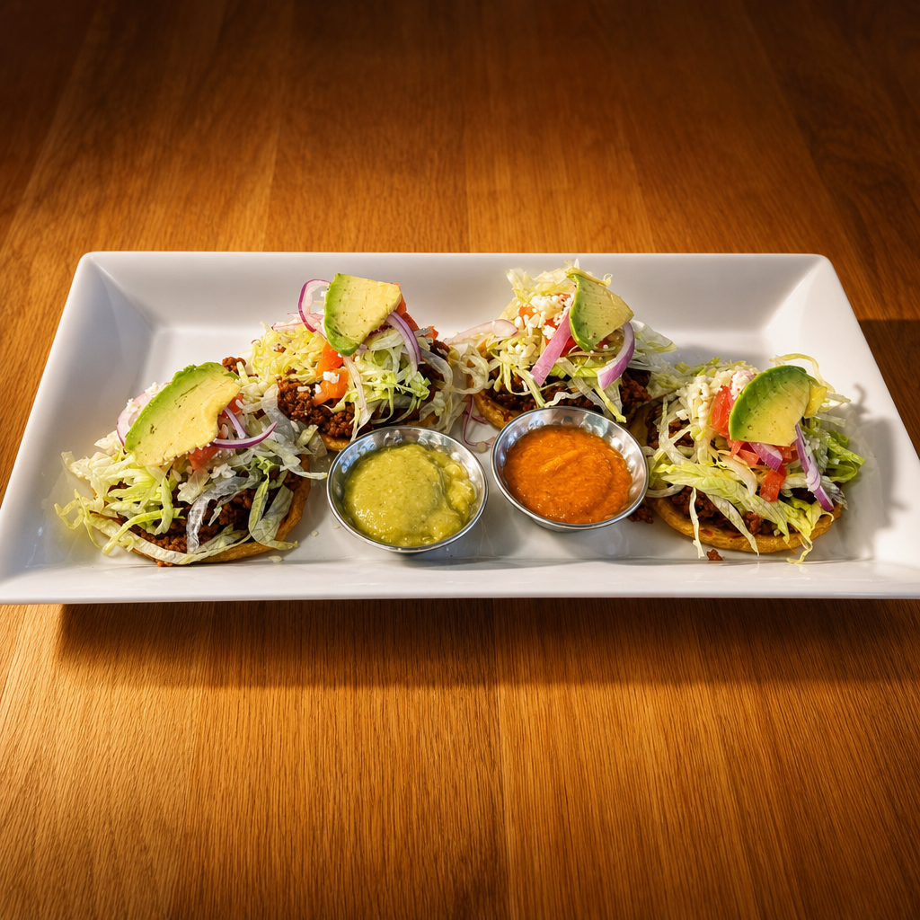 Mexican Sopes Plate.