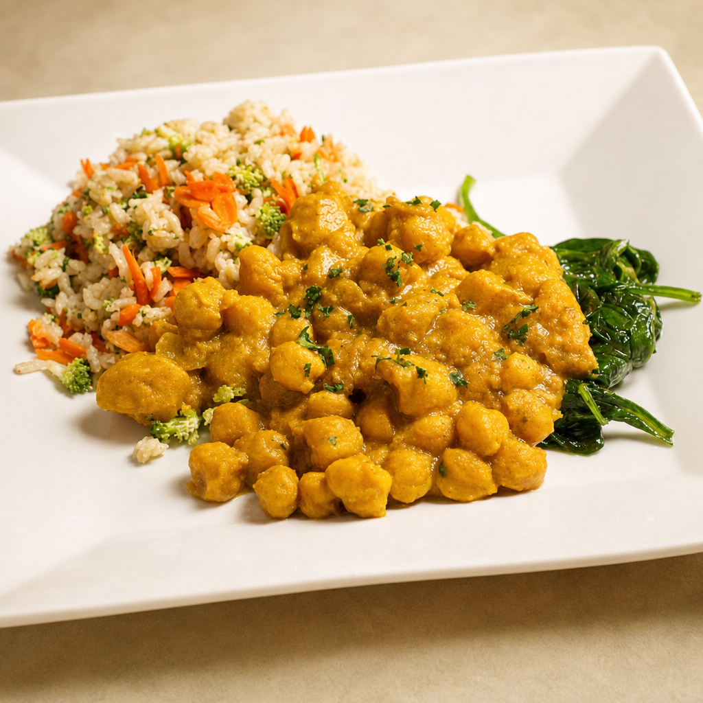 Coconut Chickpea Curry.