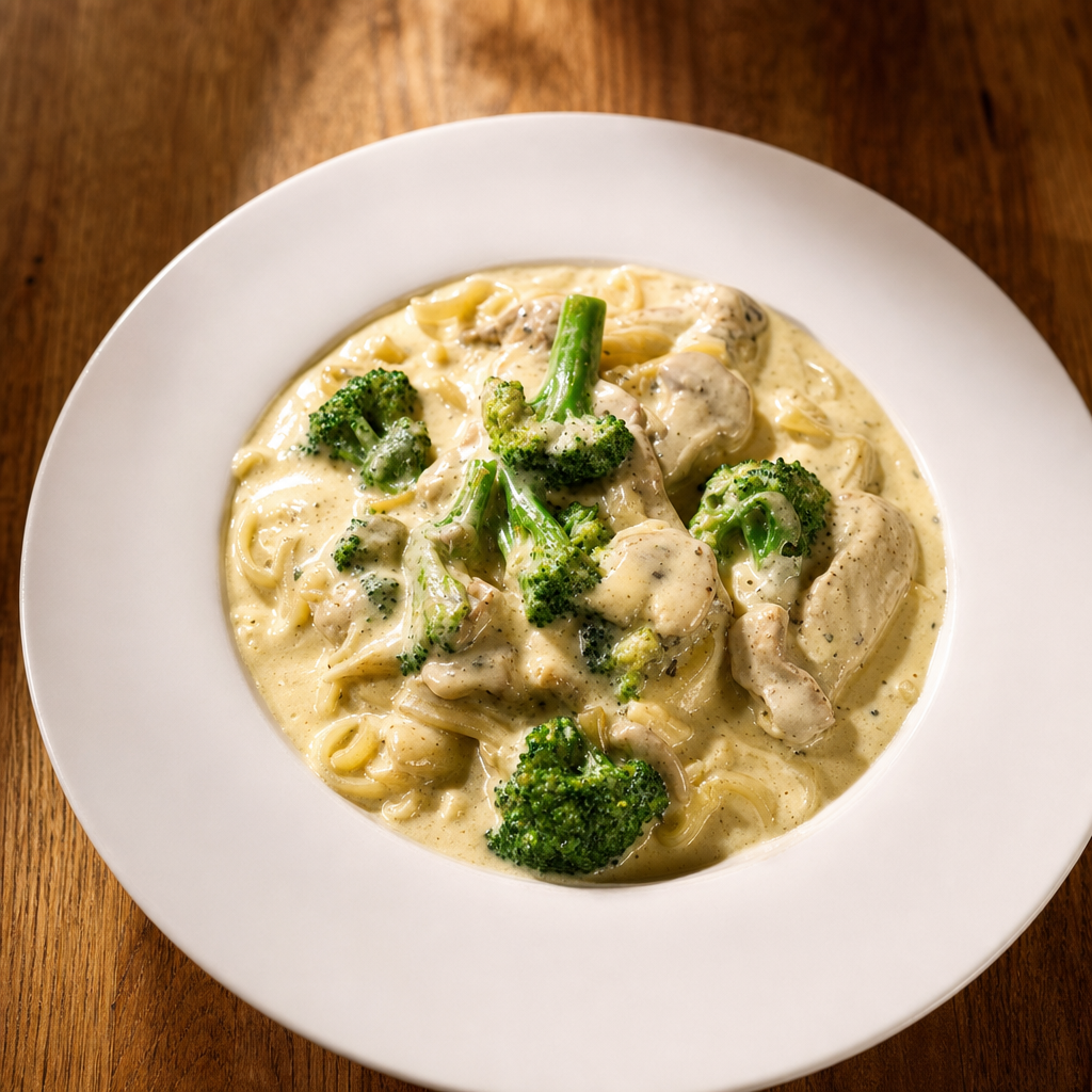 Fettuccine Shrimp & Broccoli Lunch (Pasta).