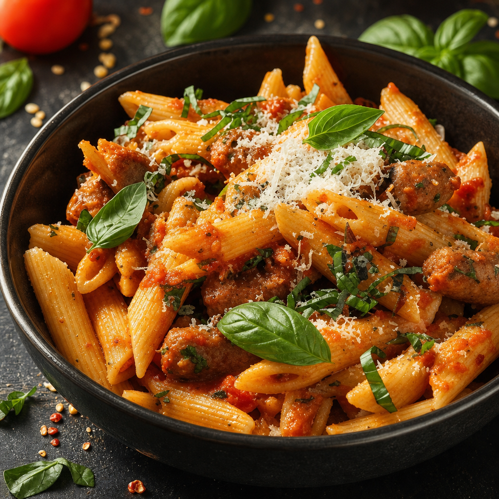 Pasta with Sausage.