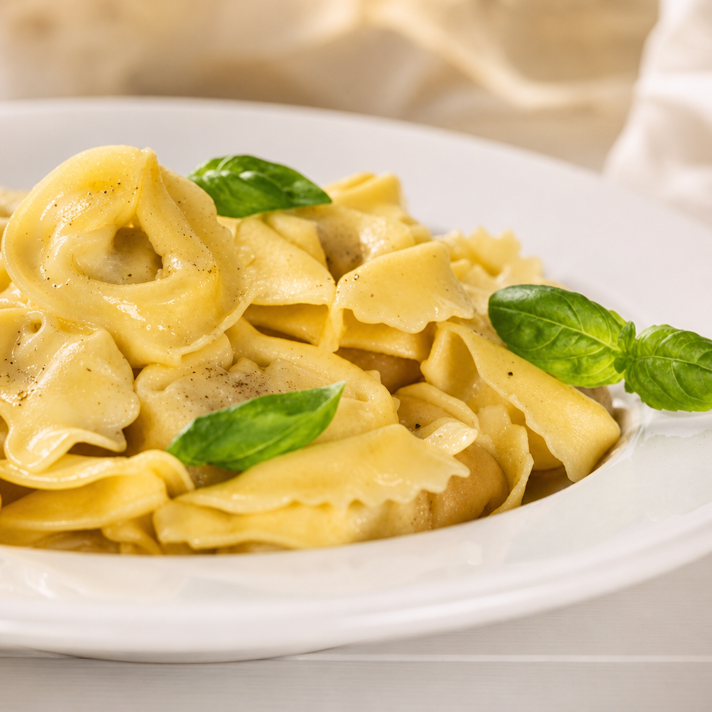Cheese Tortellini in Alfredo Sauce Lunch (Pasta).