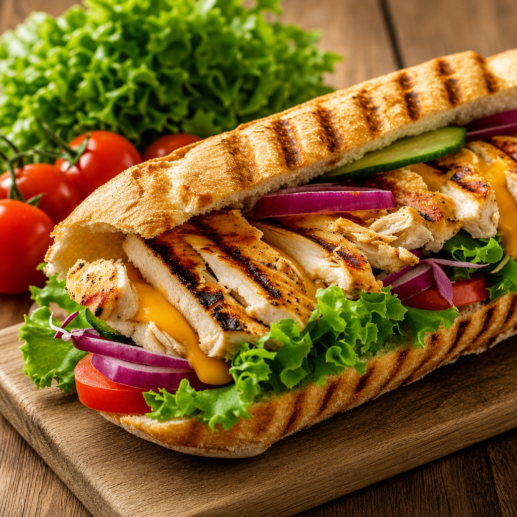 Grilled Chicken Sub.