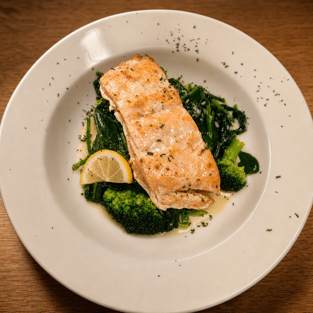 Grilled Salmon Low Carb (Large).