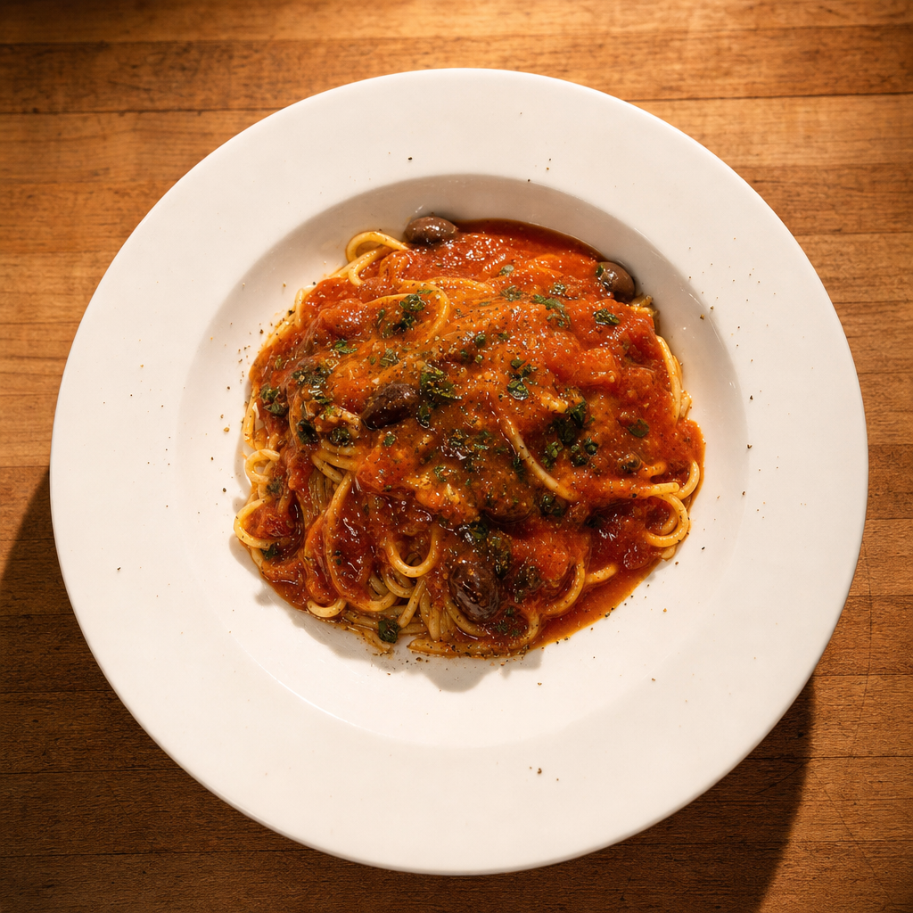 Pasta Puttanesca.