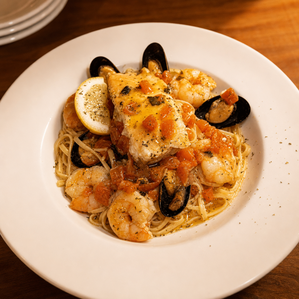 Salmon Alla Cozze.
