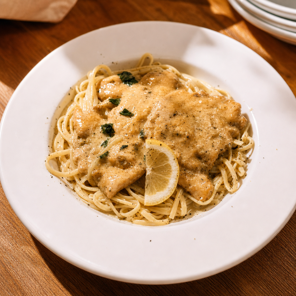 Chicken Francese Lunch.