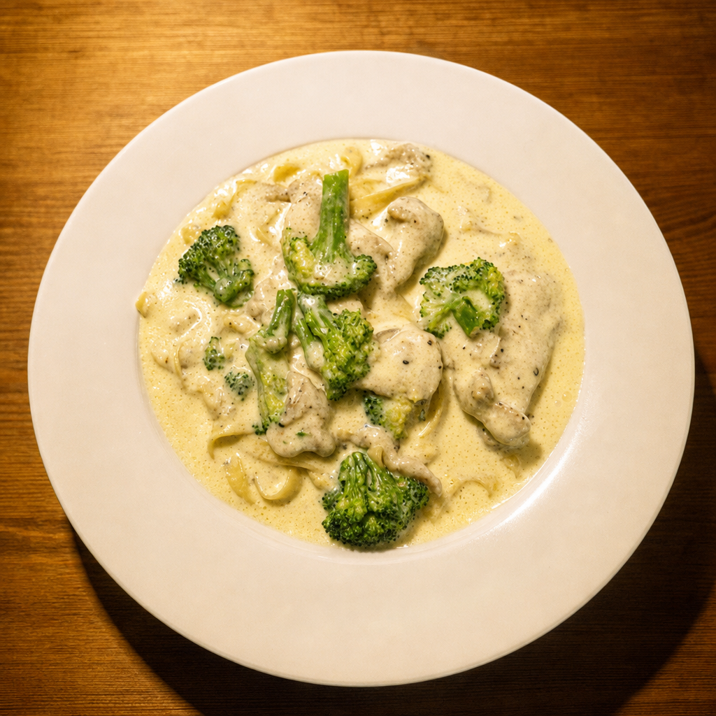 Fettuccine With Chicken & Broccoli Lunch (Pasta).