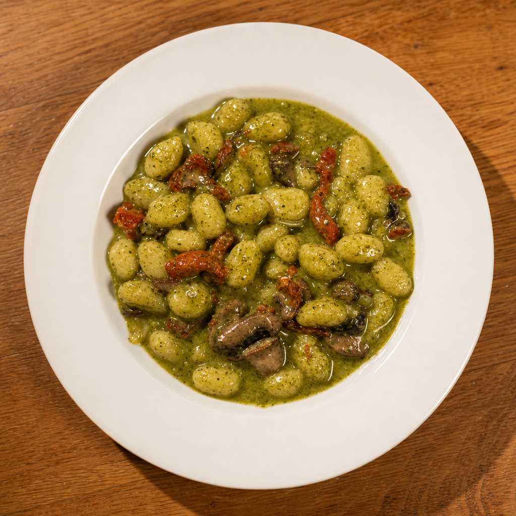 Gnocchi Genovese (Pasta).
