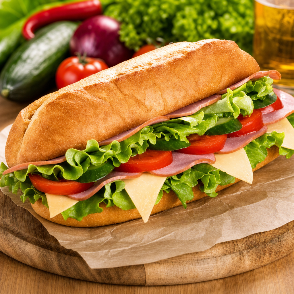 Turkey & Cheese Sub.