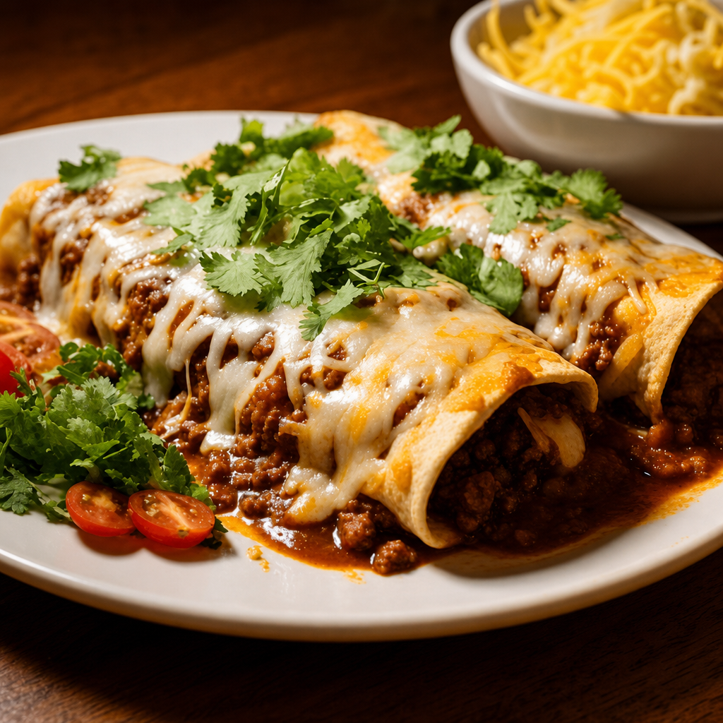 Chile Con Queso Enchiladas
