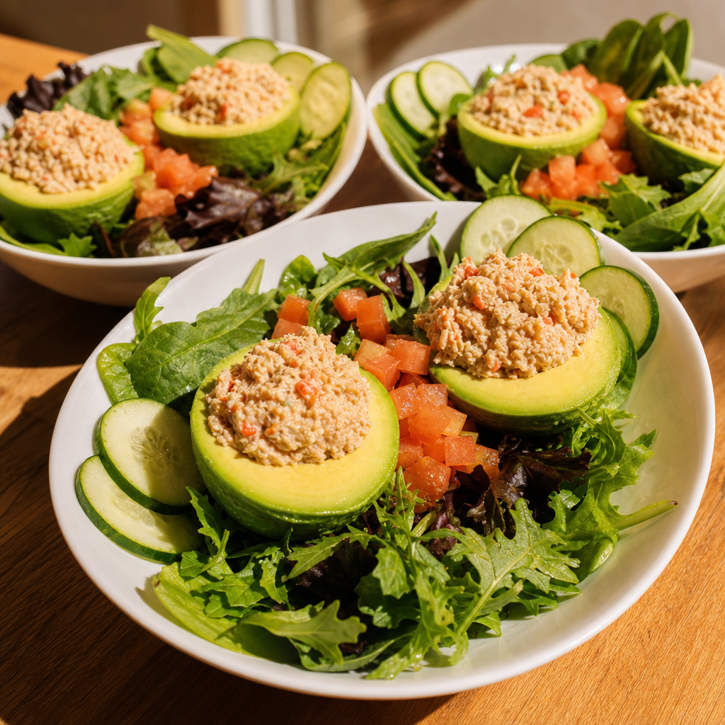 Avocado Tuna Boat Bowl (Non-vegan).