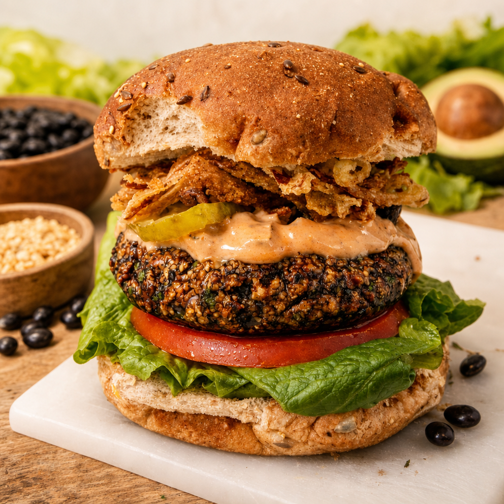 Vegan Black Bean Burger
