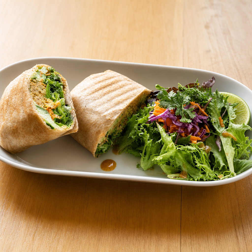 Baked Falafel Wrap