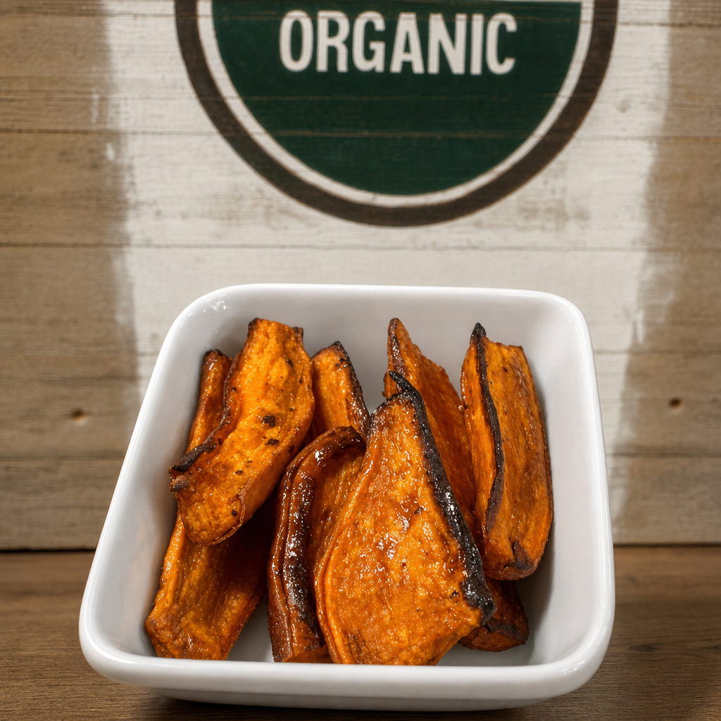 Baked sweet potato fries.