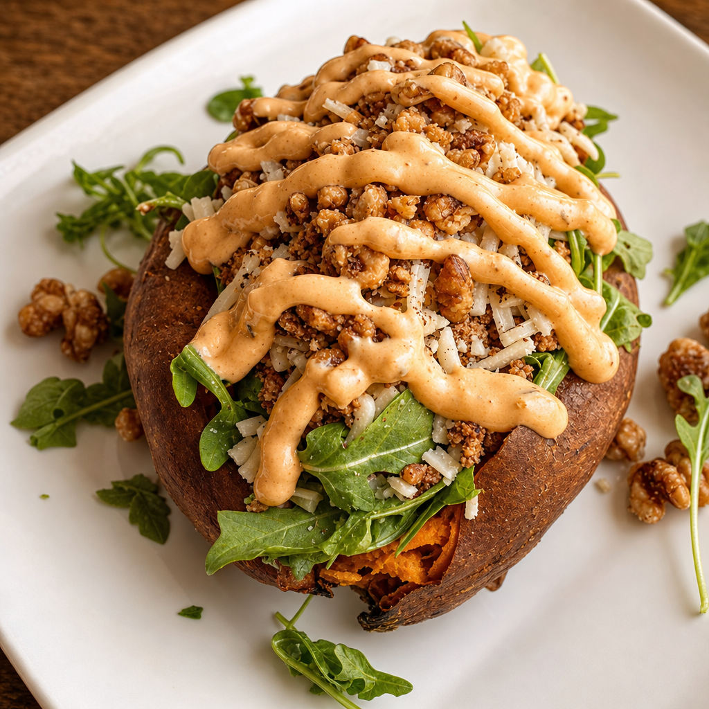 MOC Power Stuffed Sweet Potato
