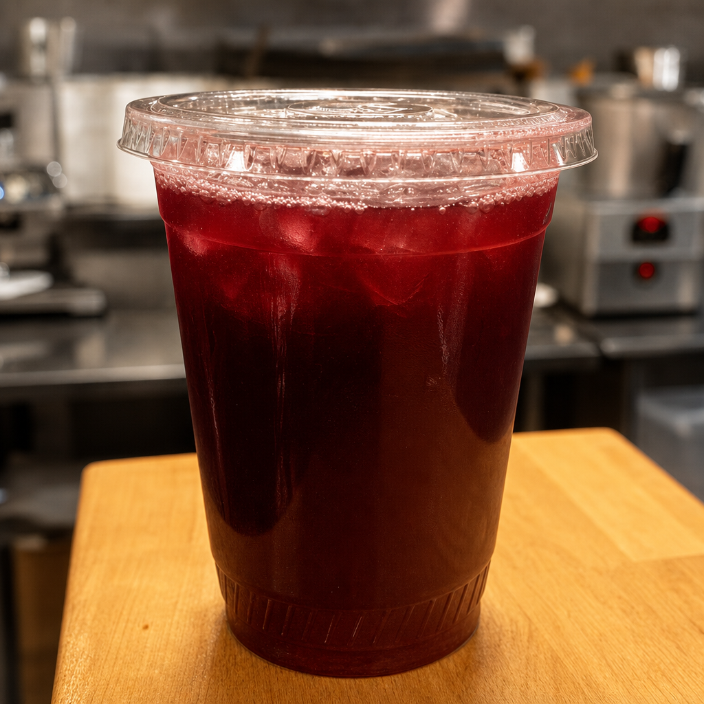 Hibiscus Iced Tea.