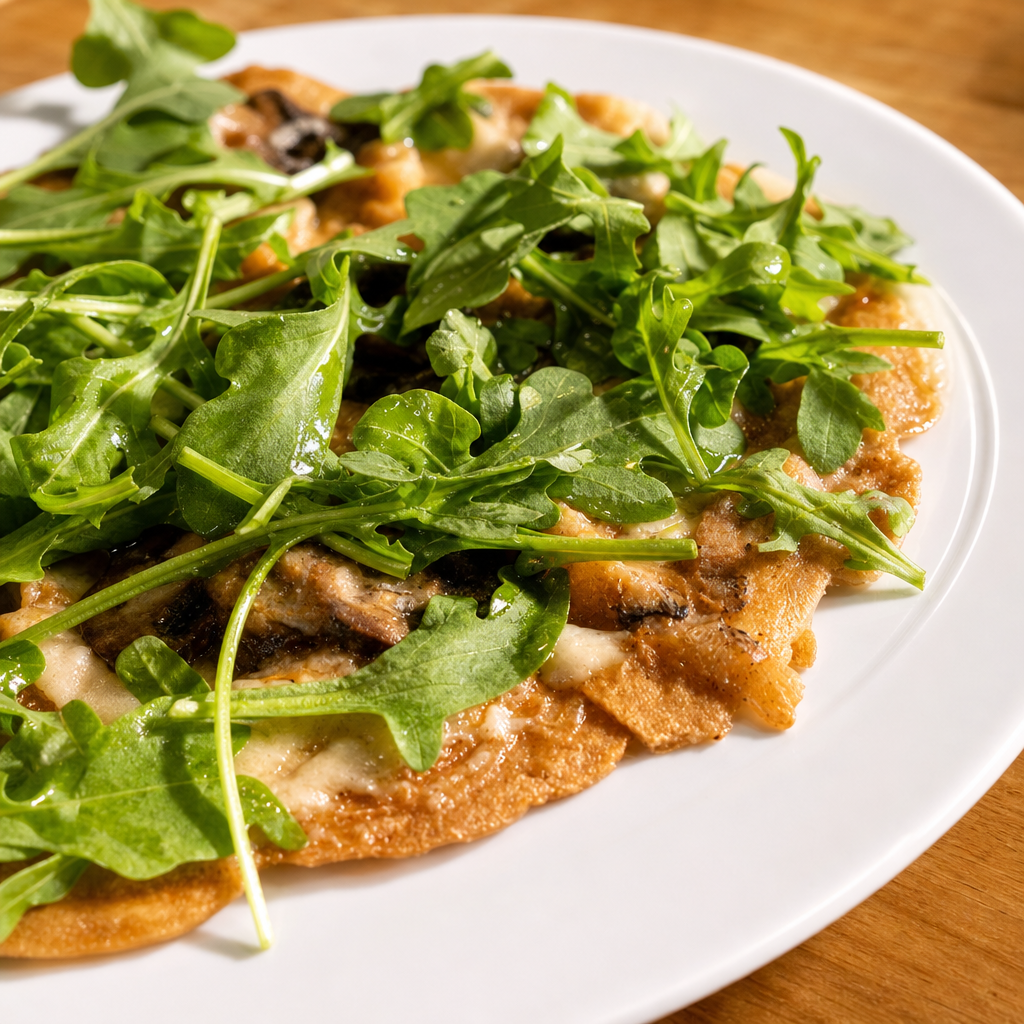 Caramelized Onion & Cremini 8'' Pizza (warm).
