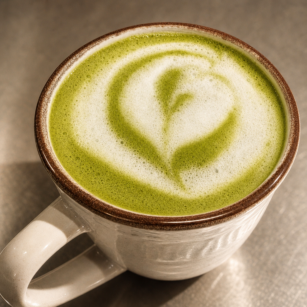 Oat Milk Matcha Green Tea.