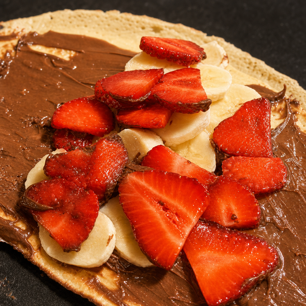 Nutella Strawberry Banana Crepe