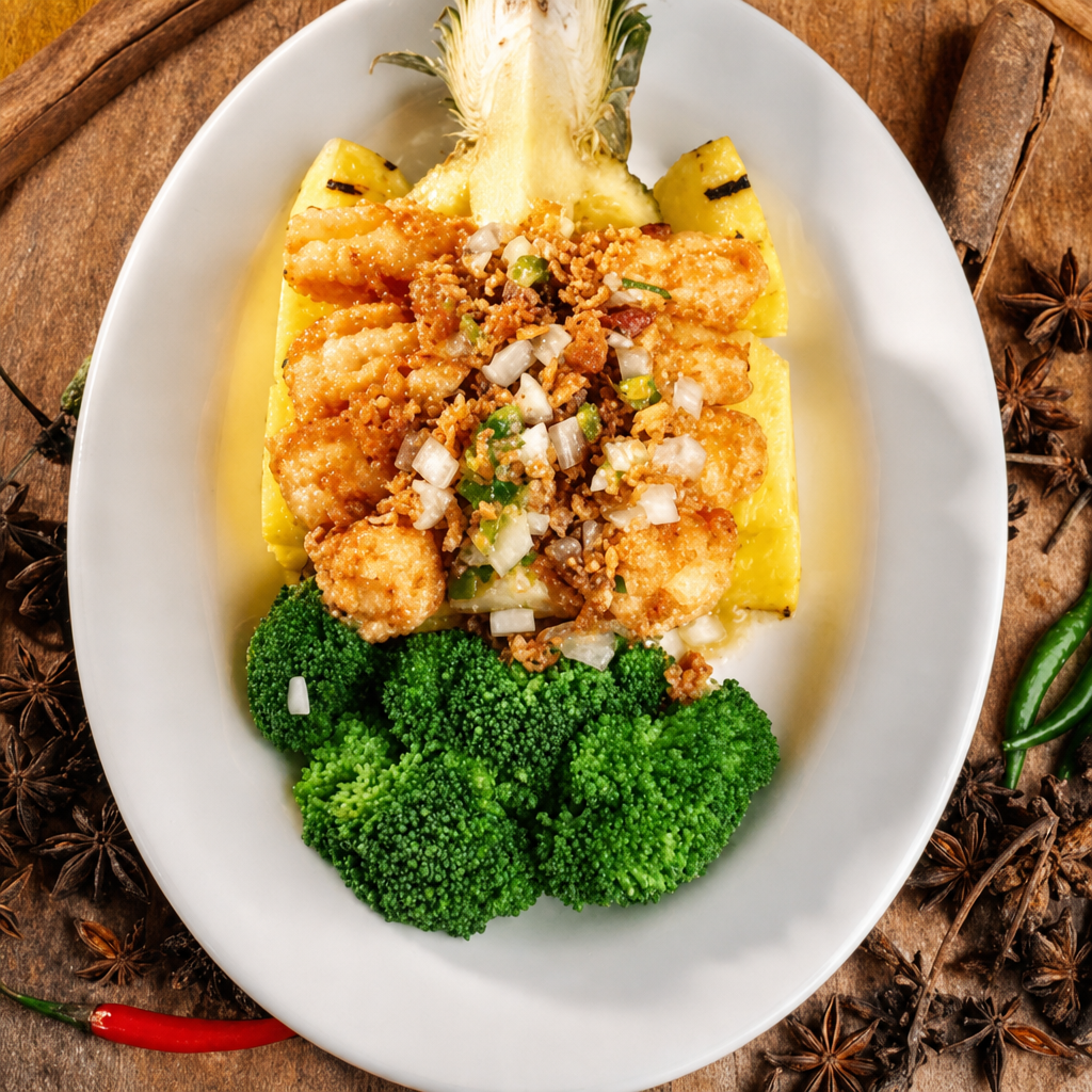 Tôm Rang Muối - Shrimp in the Fresh Ocean