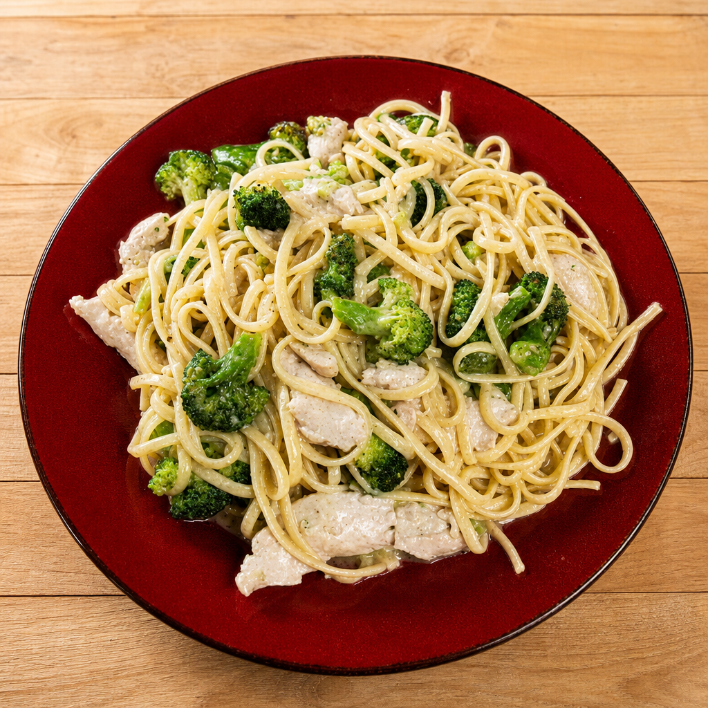 Chicken Broccoli Linguine.