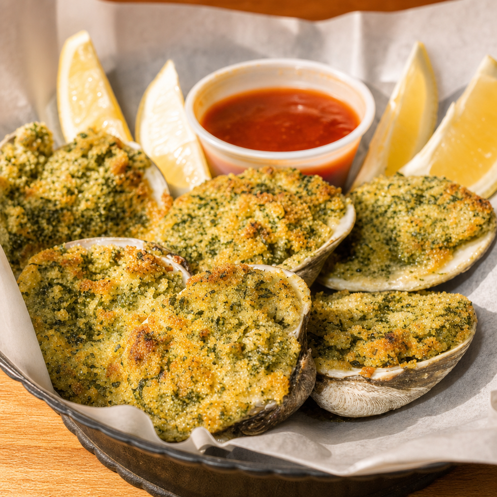 Baked Clams.