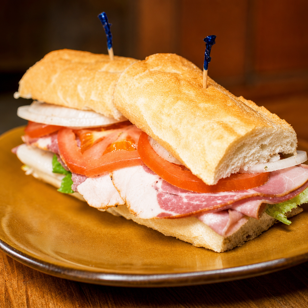Ham & American Cheese Sub.