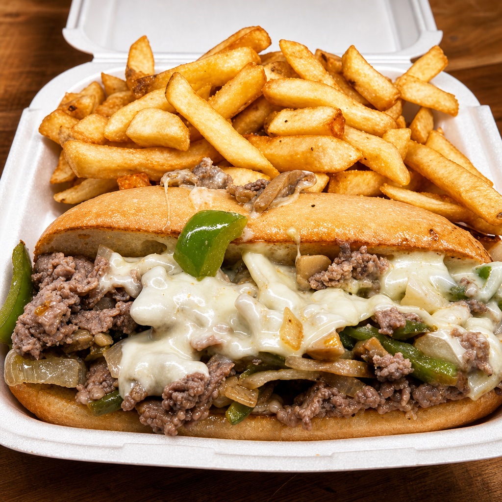 Philly Cheese Steak W/Fries